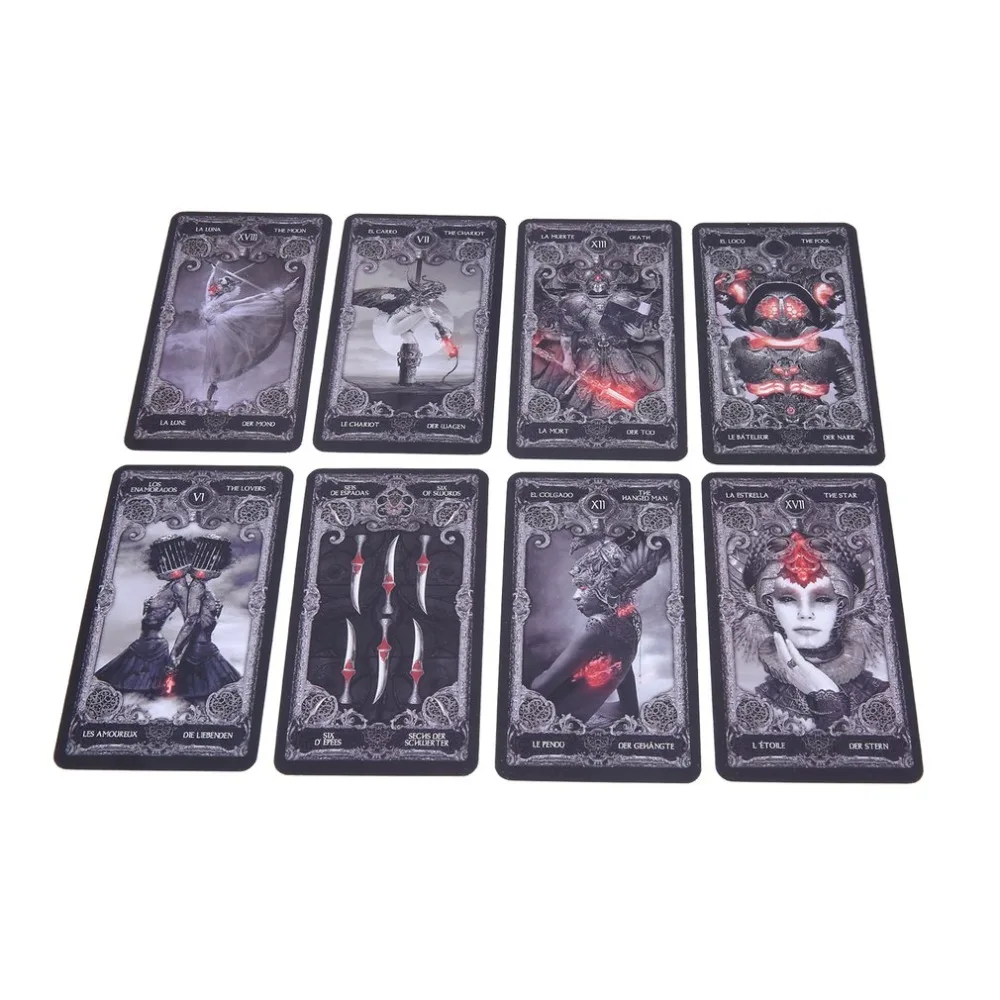 Новые карты темного Таро английские испанские французские немецкие версии