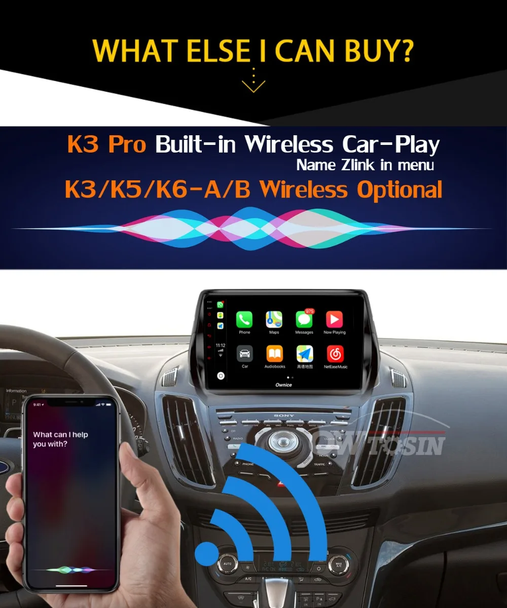 Панорамная камера 360 ° 4G SIM WiFi Android 9,0 4G+ 64G SPDIF DSP CarPlay Автомобильный плеер для Ford Kuga 2013- C-Max gps радио