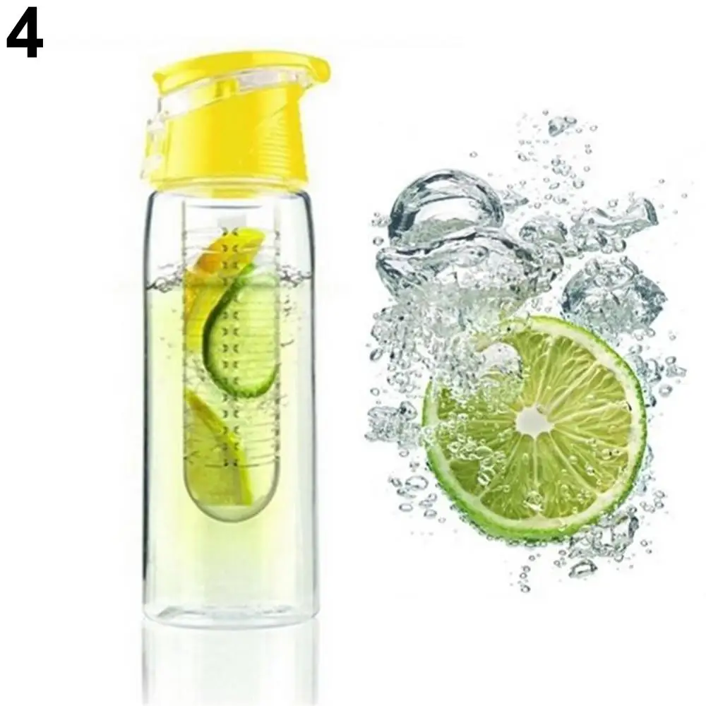 

50% Discounts Hot! Portable Camping Sports Lemon Juice Fruit Infusing Infuser Water Bottle 800ML
