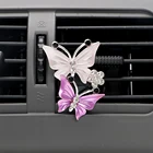 Освежитель воздуха в виде бабочки, автомобильный парфюм для стайлинга автомобиля, натуральный запах, кондиционер, зажим для выхода, аромат, автомобильные аксессуары