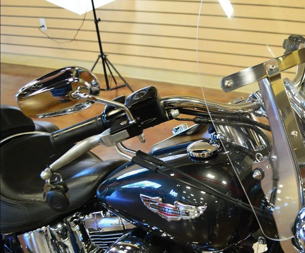 Мотоциклетные хромированные овальные зеркала заднего вида для Harley Dyne Electra Glide Fatboy