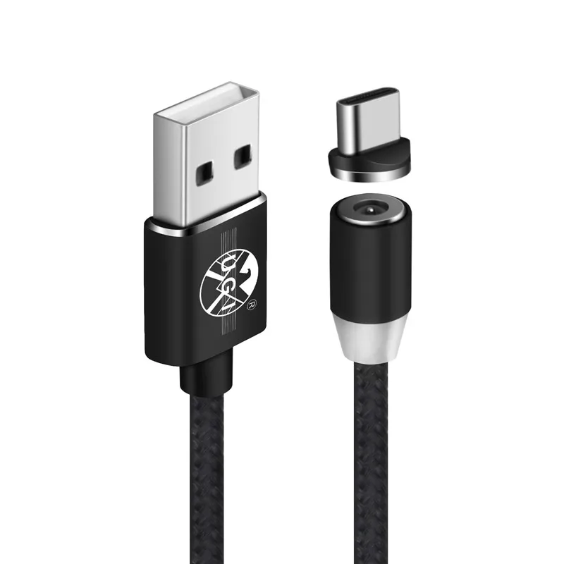 Black Type-C Cable 3/6/10FT USB Магнитная Зарядка Зарядное устройство Тип кабеля type-c для Apple iPhone 8 7 6s samsung Лот - Цвет: Black Type-C Cable