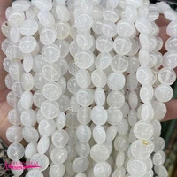 natural white jades stone loose beads high quality 10mm smooth flat coin shape diy gem jewelry accessories 38pcs a3663