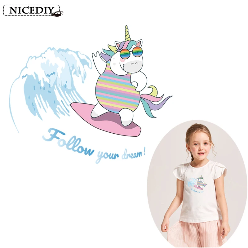 Термопереводные Стикеры для одежды нашивки с волнами и утюгом милые значки