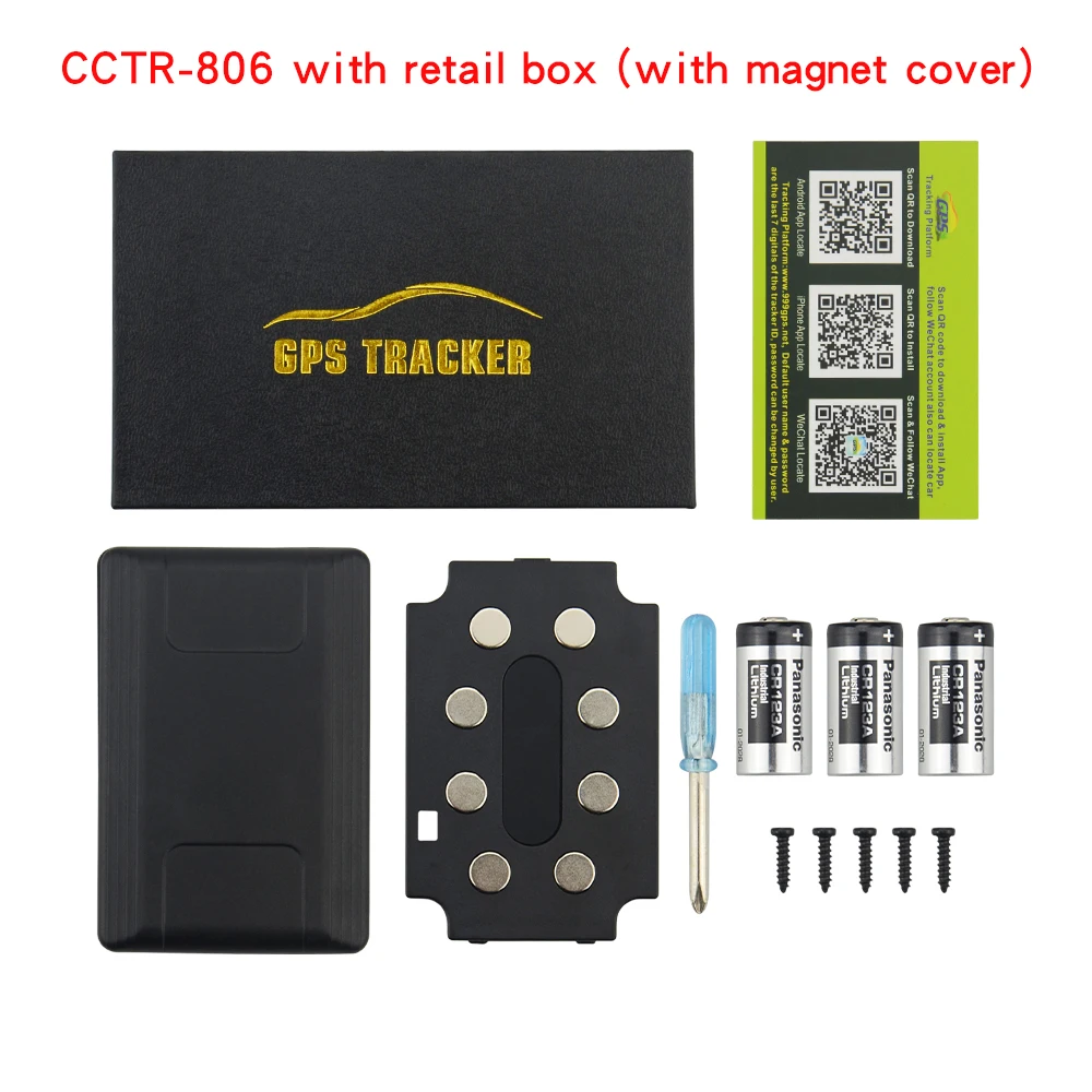 with magnetic cover2 CCTR-806 портативный gps-трекер дополнительный магнитный GSM четырехдиапазонный локатор gps+ LBS Отслеживание с длительным временем ожидания 4500 мАч батарея - Цвет: with magnetic cover2