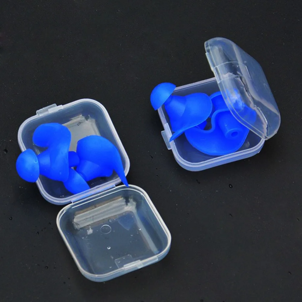 

1 Pair Silicone Waterproof Soft Swim Ear Plugs Dust-proof Spiral Earplugs Water Sports Diving Swimming Accessories 6 Colors