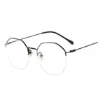 Очки в стиле ретро для мужчин и женщин, большие классические ретро-очки в шестиугольной оправе из сплава с прозрачными линзами