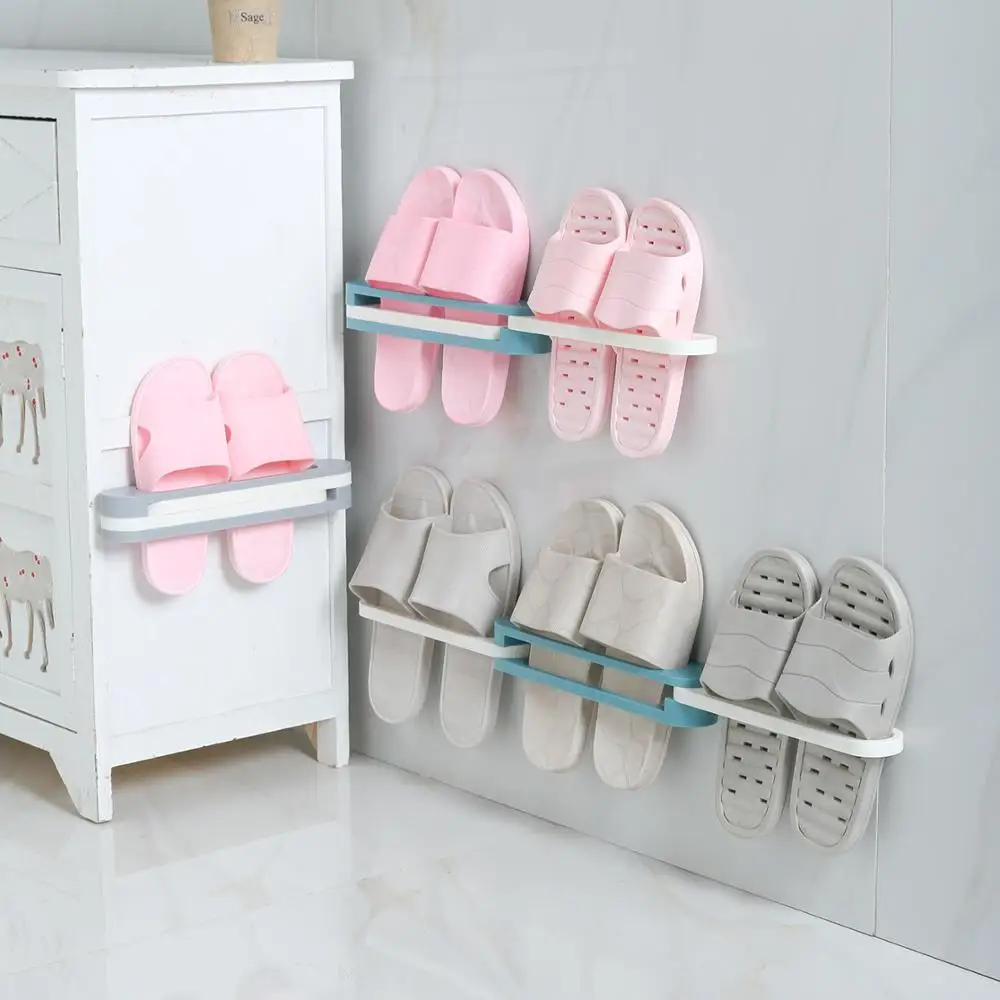 Складная полка для обуви настенная задняя дома 3 пары обуви|Полки и органайзеры
