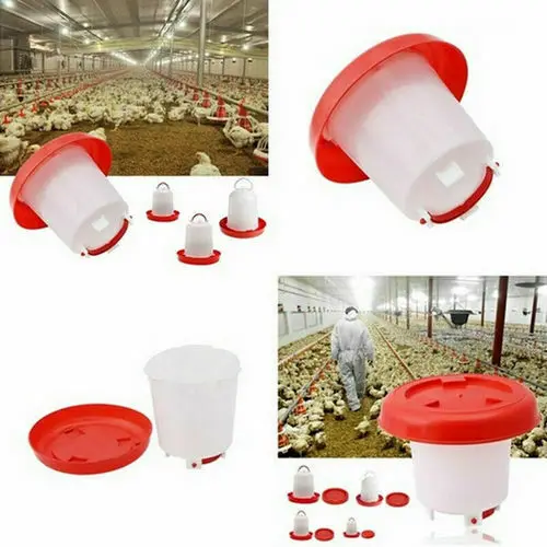 

Poultry Hen Drinker Food Feeder Plastic Chicken Quail Chicken Drinker Chick Hen Bantam Food Water Accessories Tool