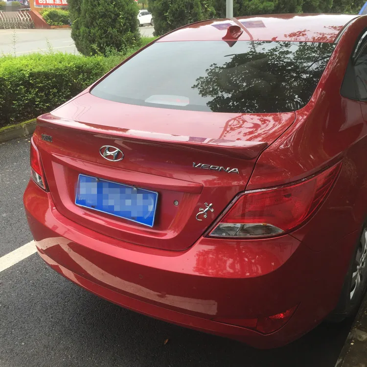 Спойлер для Hyundai Verna 2010-2016 спортивный спойлер из ABS материала заднего крыла