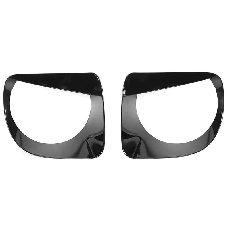 Headlight Cover Front Head Light Lamp Trim Angry Bird Protector for Jeep Renegade 2019 2Pcs Black | Автомобили и мотоциклы