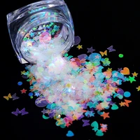 2pcs mix butterfly heart sequins ab white resin filling sequin nail art sticker decor crafts diy resin epoxy mold jewelry making
