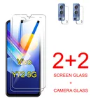 Закаленное стекло 4 в 1 для Vivo Y52 Y72 5G, защита экрана и пленка для объектива камеры для Vivo Y 52 Y72 Y12 Y21, защитное стекло 6,58 дюйма