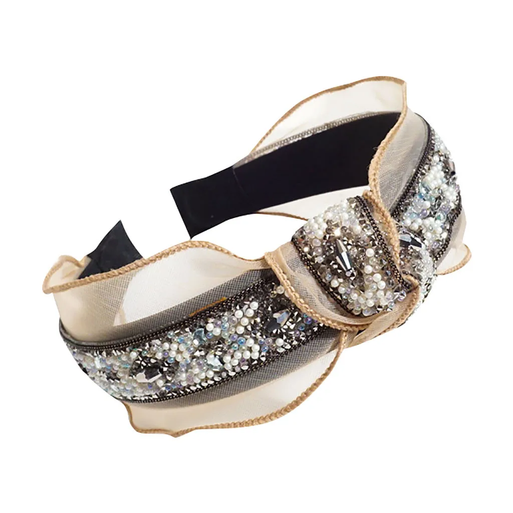 Женская повязка на голову головной убор Новый ободок с широкими краями заколка