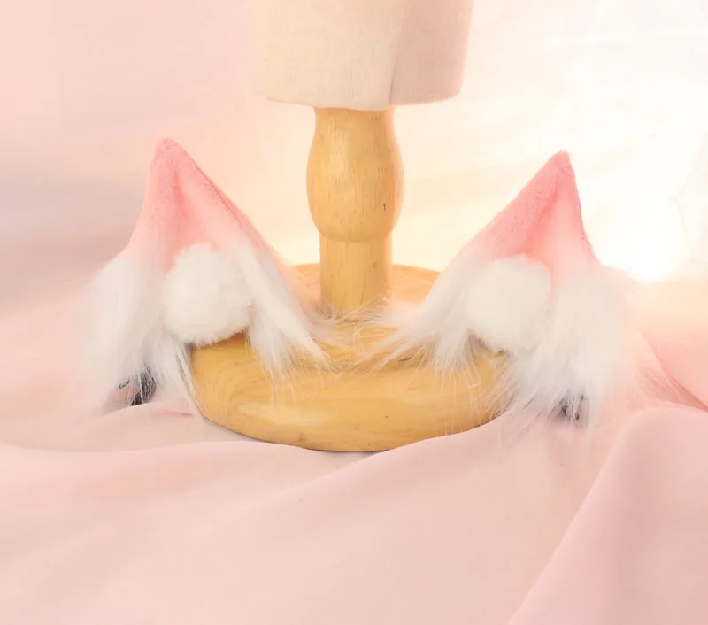 Шпилька для волос ручной работы с имитацией плюшевого лисьего уха | Тематическая