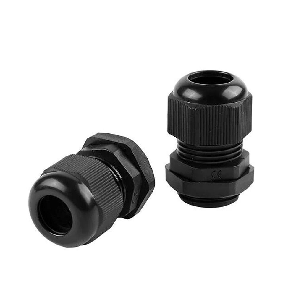 

Waterproof Cable Gland 10pcs Cable entry IP68 PG7 for 3-6.5mm PG9 PG11 PG13.5 PG16 PG19/21/ White Black Nylon Plastic Connector
