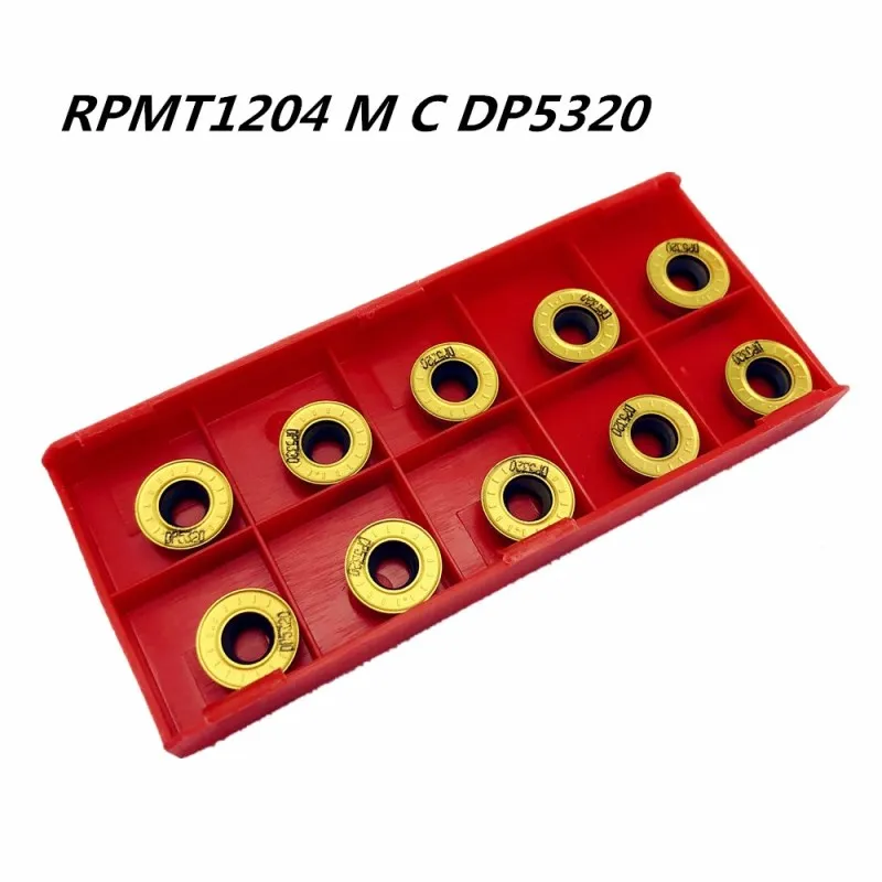 10 шт. токарный инструмент RPMT1204 M C DP5320 Новое высококачественное Карбидное лезвие Металлические Токарные инструменты RPMT1204 токарный инструмент фрезерный станок с ЧПУ