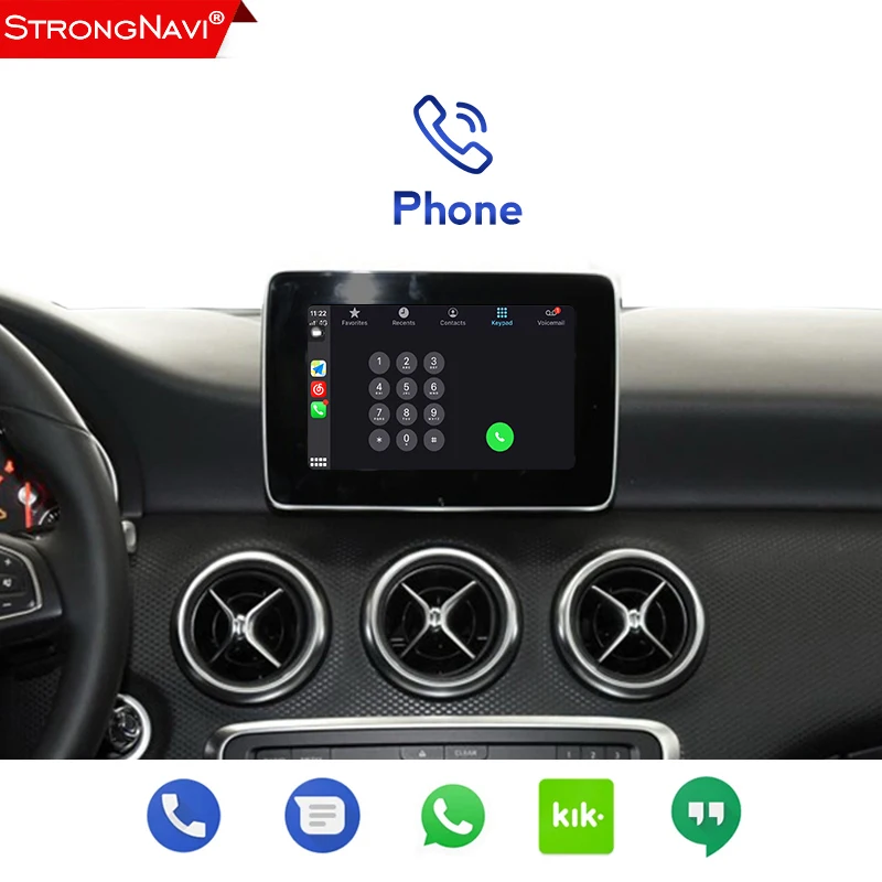 Беспроводной Apple CarPlay для Mercedes Benz B Class W245 W246 2011-2017 NTG4.0 NTG4.5 NTG5.0 Android автоматический