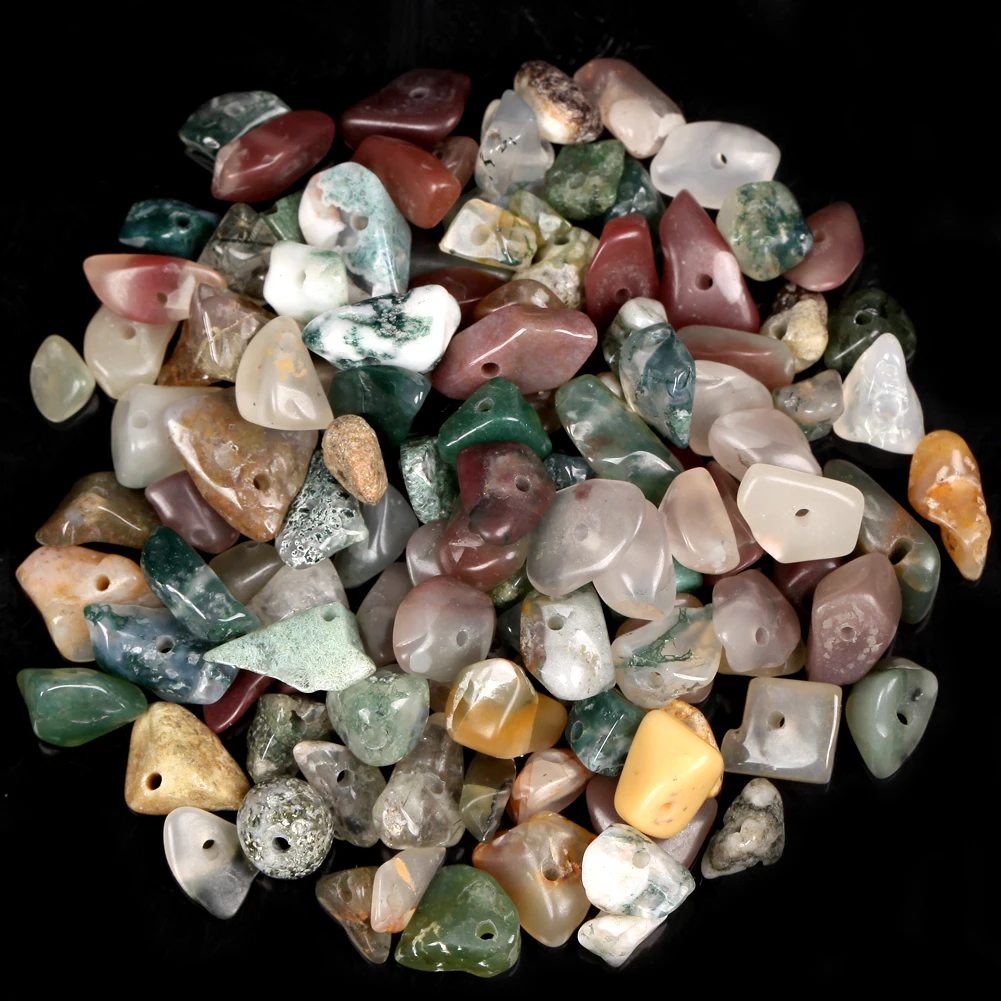 16 дюймов естественный неправильной формы индийские Агаты каменные фишки гравий