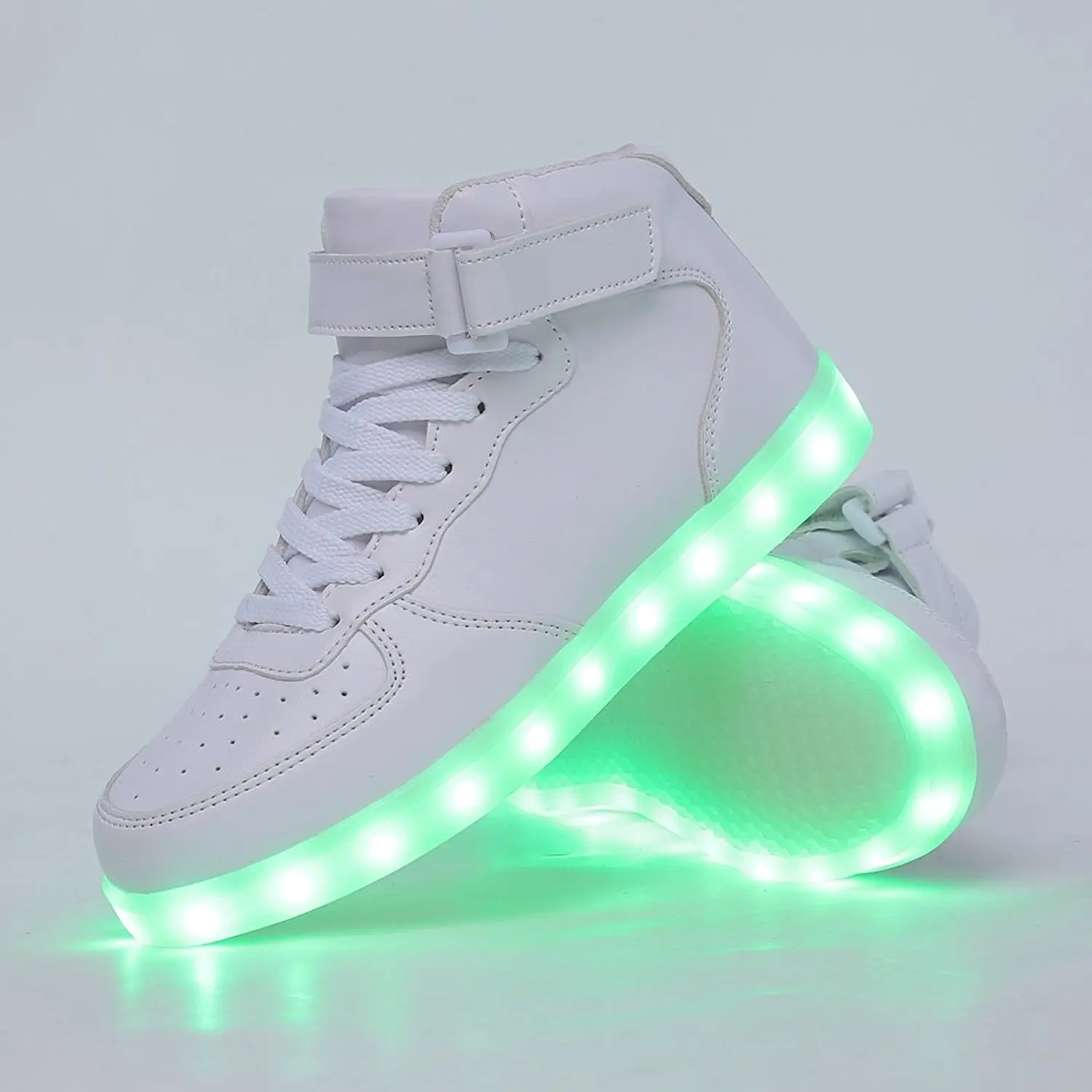 KRIATIV Adult&ampKids Boy and Girl's High Top LED Light Up Shoes Glowing Sneakers Luminous Sole for Women&ampMen | Детская одежда и