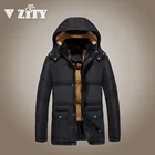 Зимняя утепленная парка ZITY, мужская теплая куртка с капюшоном, пальто, мужское повседневное пальто на молнии с хлопковой подкладкой, верхняя одежда с теплым жилетом 5XL