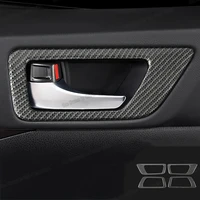 carbon fiber abs car door inside handle bowl frame trims for toyota highlander 2013 2014 2015 2016 2017 2018 2019 accessories