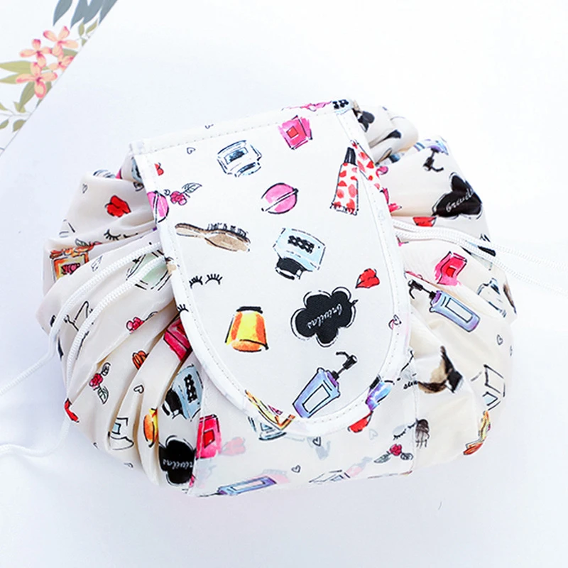 

Cosmetic Bag Travel Small Fresh Storage Bag Lazy Drawstring Cosmetic Bag