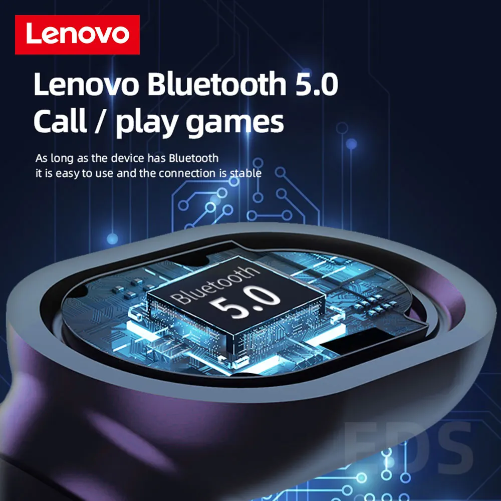 Original Lenove PD1X Wireless Headphones TWS Earphone Bluetooth Headset Touch Control IPX5 Stereo Sports Dual Mic Earbuds |