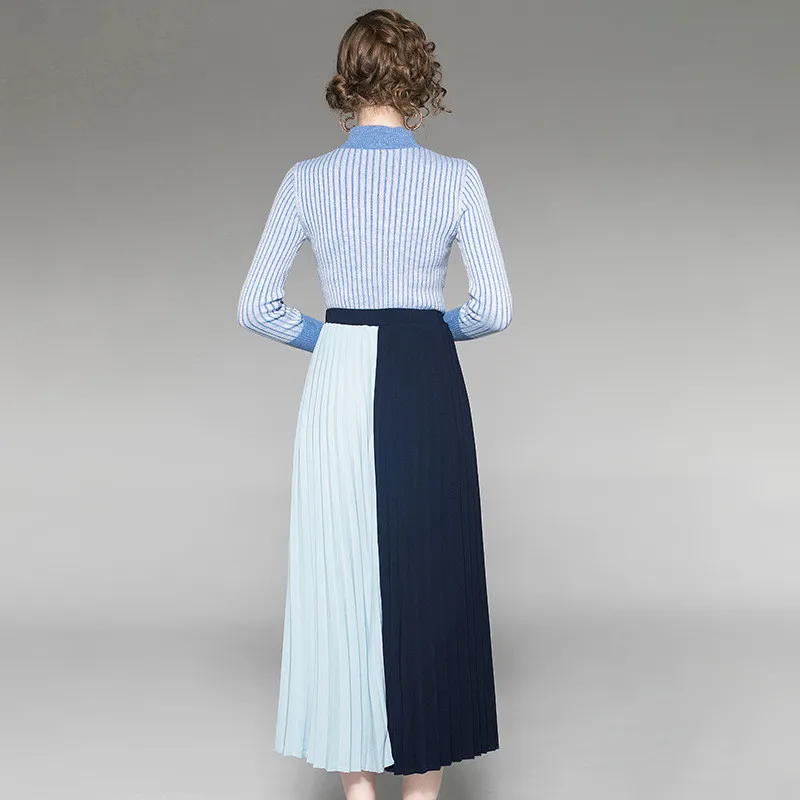 Подиумная мода осень-зима комплект юбки и свитера женские 2019 Новые элегантные