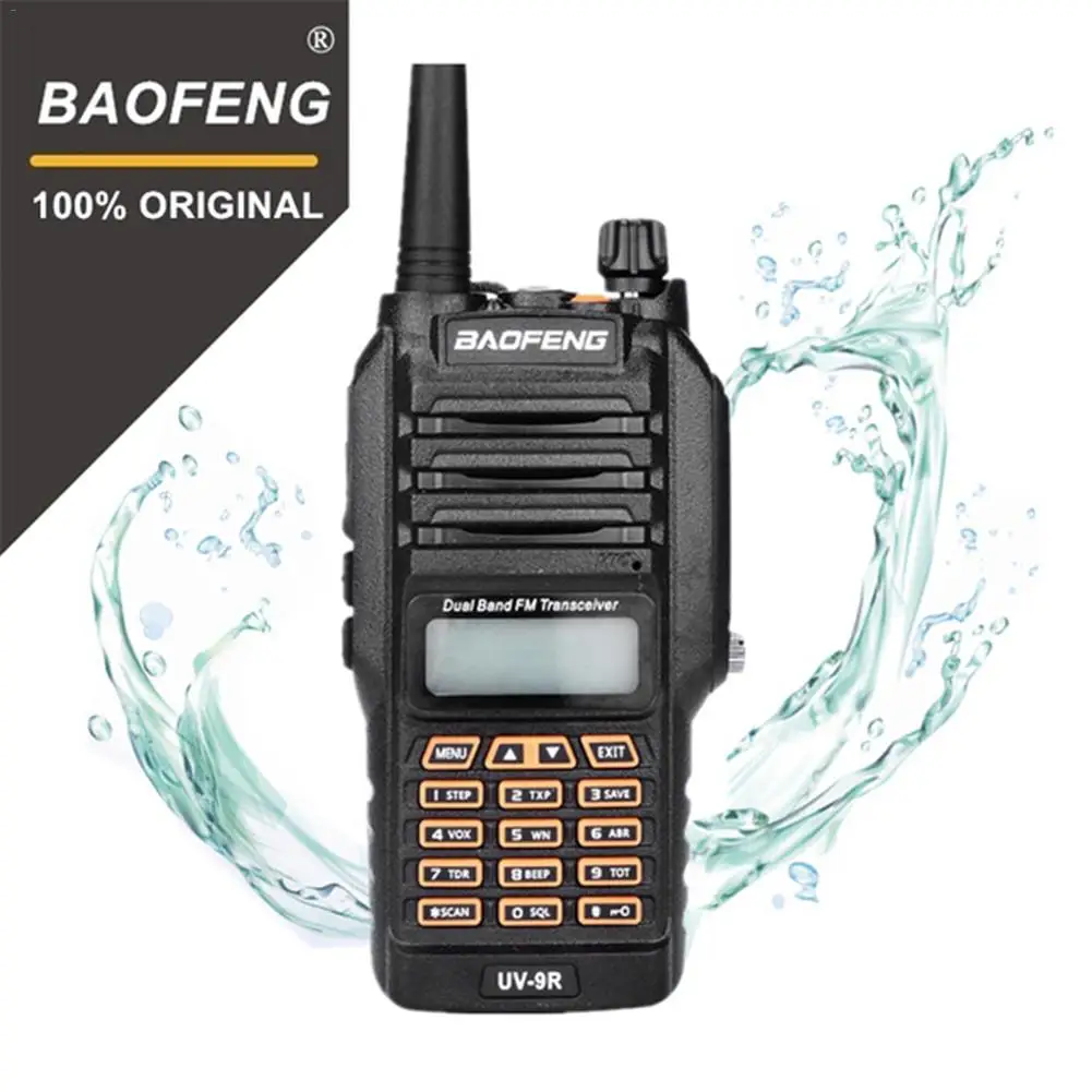 Baofeng UV-9R IP67 8 Вт двухсторонняя портативная рация 10 км Любительское радио двухдиапазонный UV9R портативный CB радиокоммуникатор