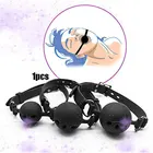 Эротические аксессуары силиконовый кляп-шар БДСМ бондаж фиксаторы открытый рот дышащий секс-шар ремешок кляп секс-игрушка для женщин