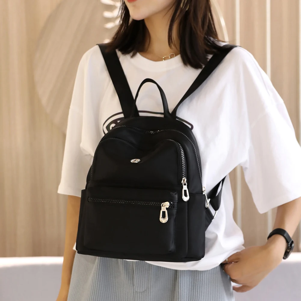 

Waterproof Nylon Shoulder School Bags Women Girls Casual Backpack Travel Bagpack Girls Patchwork Backpack Female Rucksack