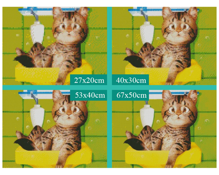 Фуюн 5D Алмазная мозаика с изображением животных котов туфли ручной работы со