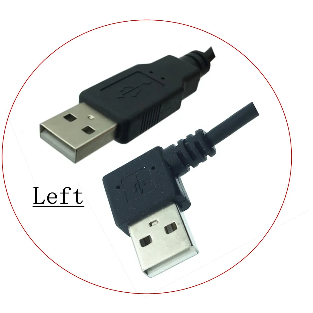 Переходник с USB папа на 90 градусов Удлинительный кабель-переходник