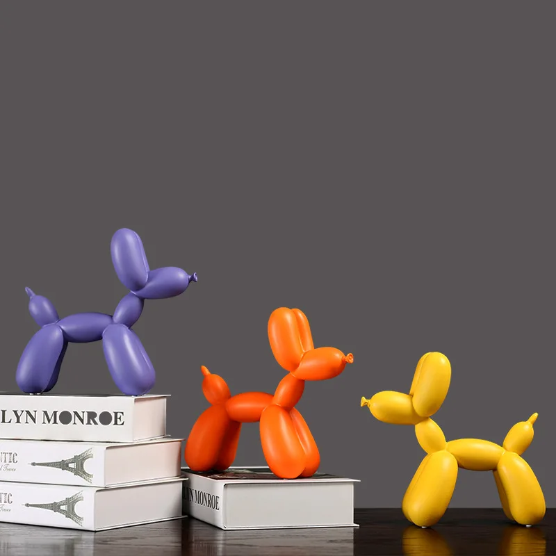 

Nordic Resin Dog Crafts balloon dog sculpture home decorations modern living room desktop animal decor Ornament