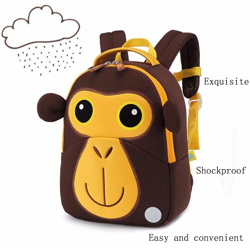 New Fashion Children School Bags for Girls Boy 3D Elephant Design Student School Backpack Kids Bag Tourism Rucksack