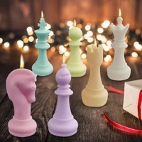 diy chess playing piece silicone candle mould craft casting candle silicone mould