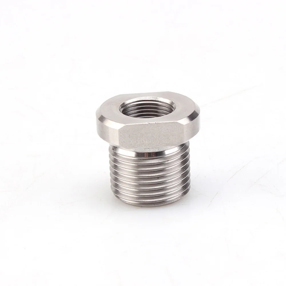 

2Pcs Oil Threaded Oil Filter Adapter Stainless Steel Oil Filter Refit Automotive 1/2-28 to 3/4-16