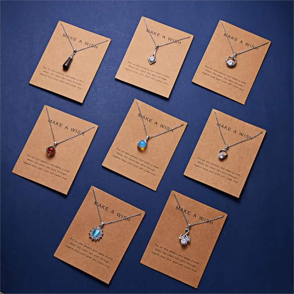 

8Seasons Fashion Cardboard Series Necklace Silver Color Multicolor Dolphin Flower Pendants Chains Women Party Necklace Jewelry