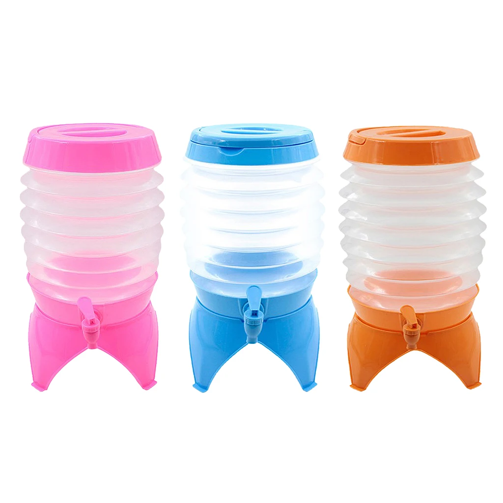 

5.5LCOLLAPSIBLE WATER DRINK CONTAINER CARRIER JUG CAMPING GARDENING HIKING TAVEL