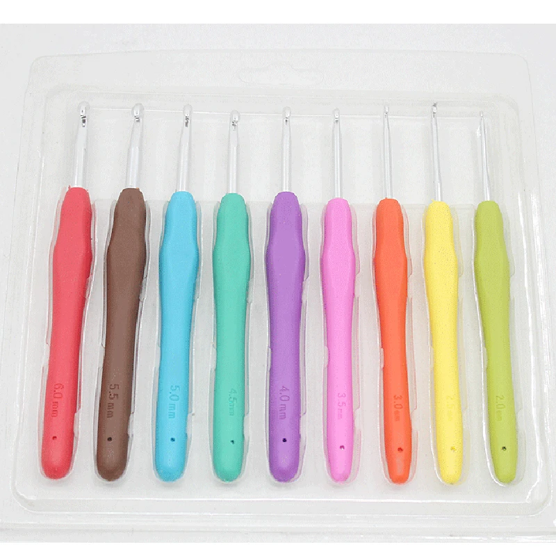 

1PC Rubber Aluminum Crochet Hook Hair Weave Needle Wigs Knitting Extensions Styling Tools Carpets Making Repair Craft Tools 2021