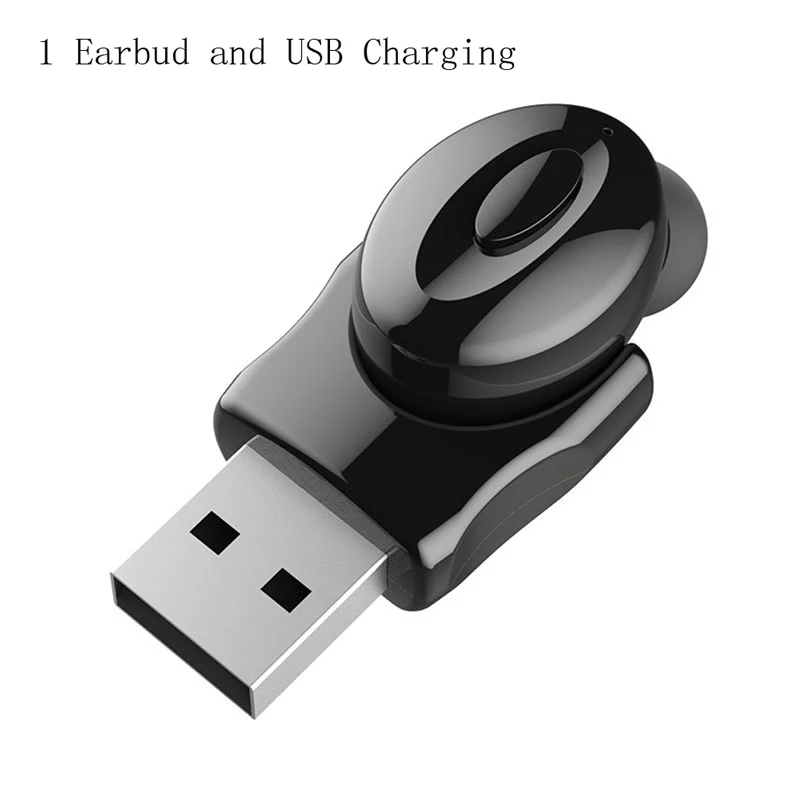 1 Earbud and USB Bluetooth 5,0, гарнитура TWS XG12, стерео наушники с микрофоном, свободные руки, беспроводные наушники, наушники, стерео, USB, спортивные наушники-вкладыши - Цвет: 1 Earbud and USB