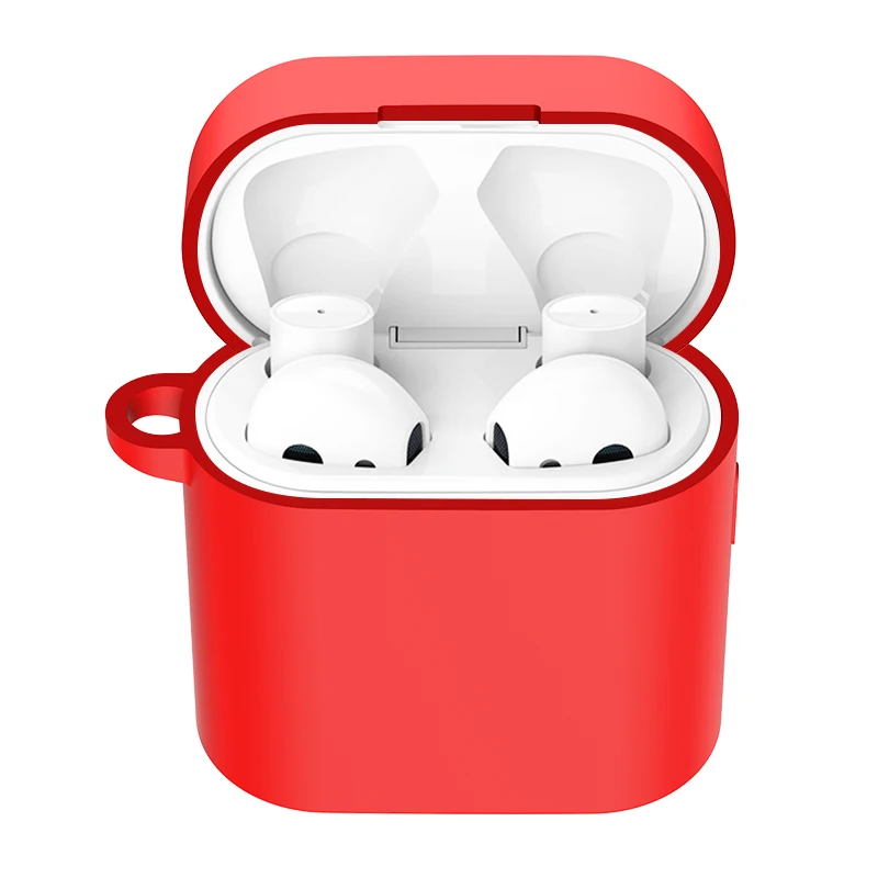 Силиконовый чехол для Xiaomi Airdots Pro 2 Беспроводная bluetooth-гарнитура защитный чехол с карабином rotection чехол для Air 2