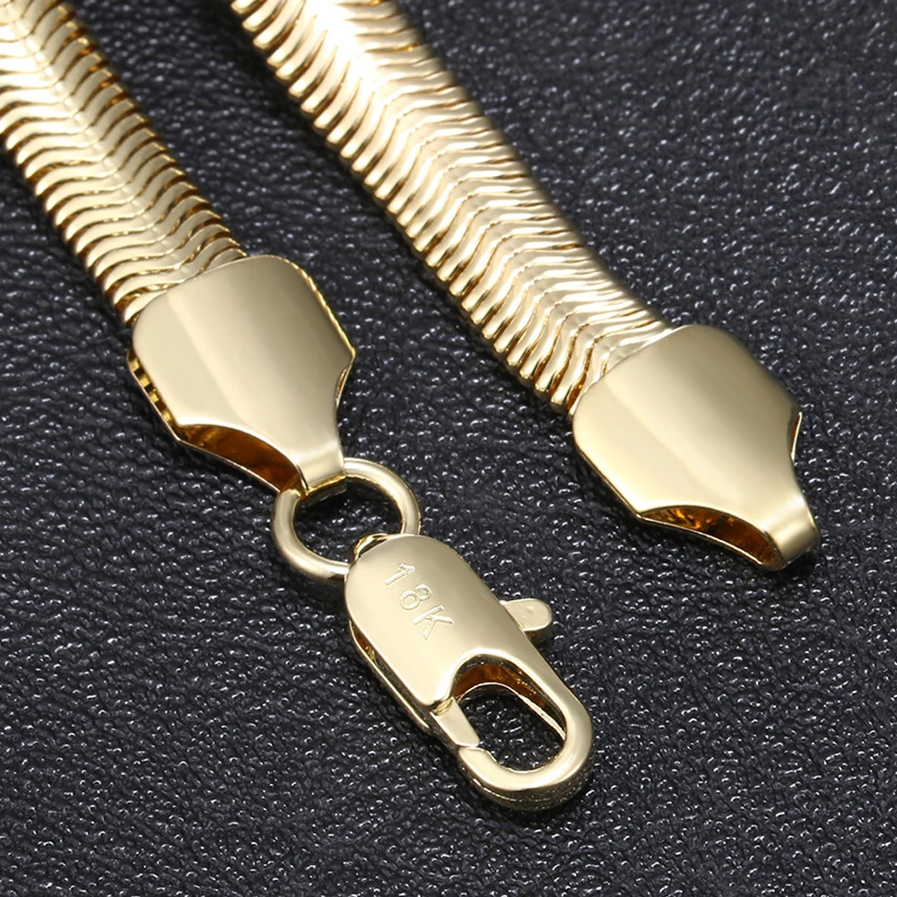 2021 новый 925 стерлингового серебра мужской браслет из золота 18 карат 6 мм цепочка