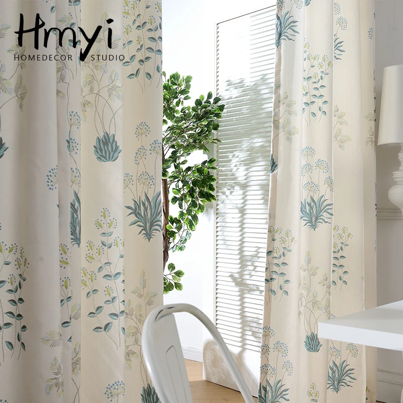Modern Pastoral Forest Curtains For Window Curtain Living Room Bedroom Printed Rideaux Gordijn Firanki | Дом и сад