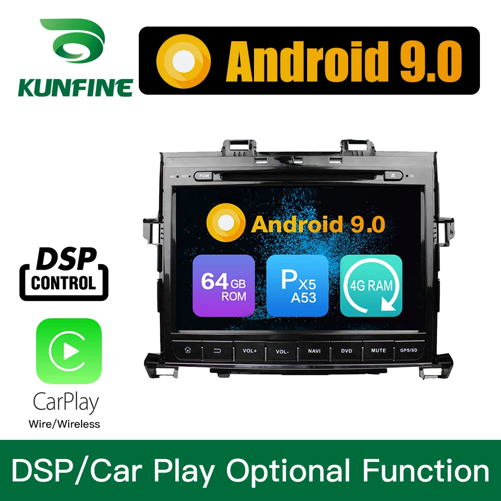 Android 9 0 Восьмиядерный 4 Гб ОЗУ 64 ПЗУ автомобильный DVD GPS мультимедийный плеер