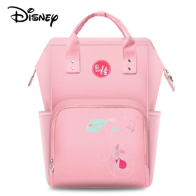 piggy-powder Disney новая сумка для подгузников рюкзак большой емкости водонепроницаемый Набор сумок для подгузников Мумия дорожный рюкзак для беременных кормящих сумки - Цвет: piggy-powder