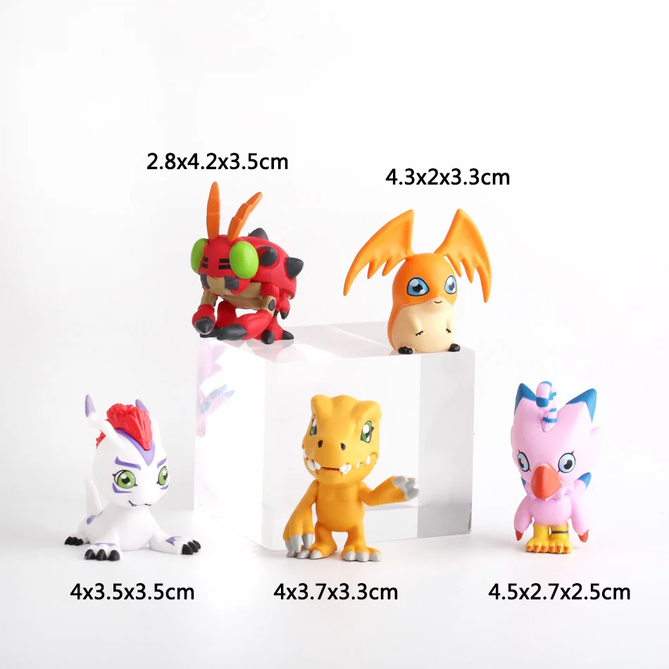 Digimon Приключения агумон патамон габумон ПВХ фигурки героев аниме три