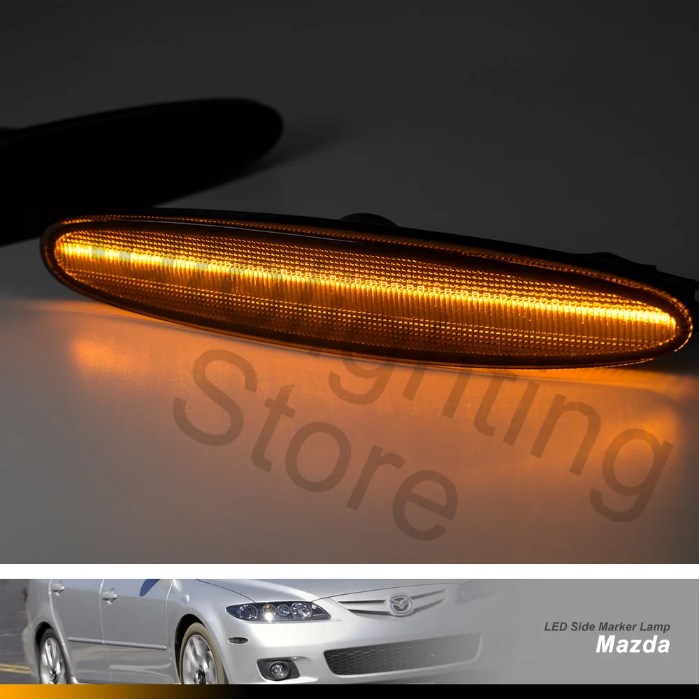 Дымчатые линзы Янтарный светодиодный передний бампер боковой габаритный