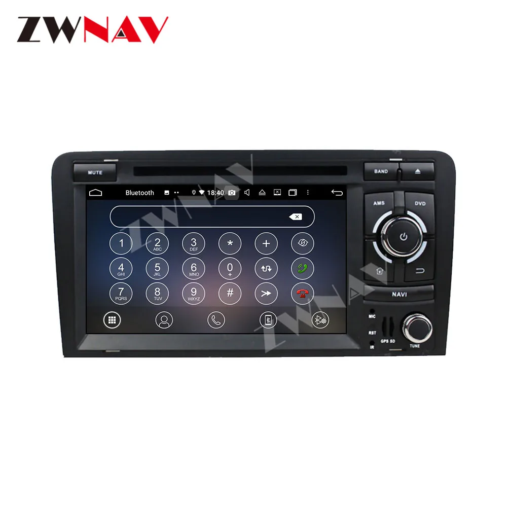 DVD-плеер Carplay 128 ГБ Android 10 для Audi A3 2003-2008 2009 2010 2011 2012 2013 GPS автомобильное радио аудио